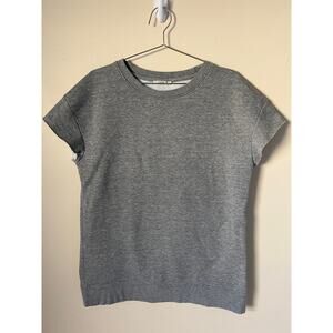 Zara Trafaluc Fleece Lined T-Shirt Heather Gray Size S